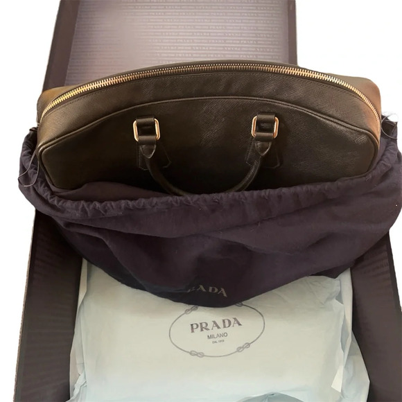 Prada Saffiano Leather Briefcase - Picture 8 of 16